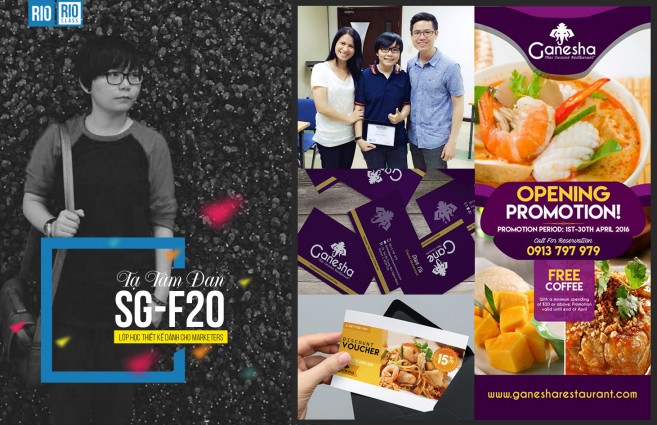 Tạ Tâm Đan SG-F20 - Cô nàng Marketer đam mê thiết kế